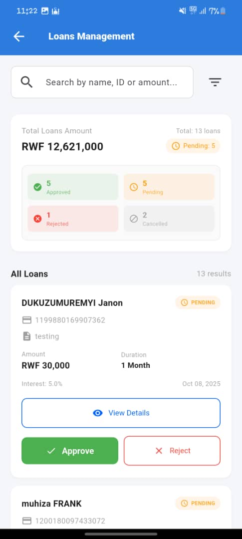 Loans management